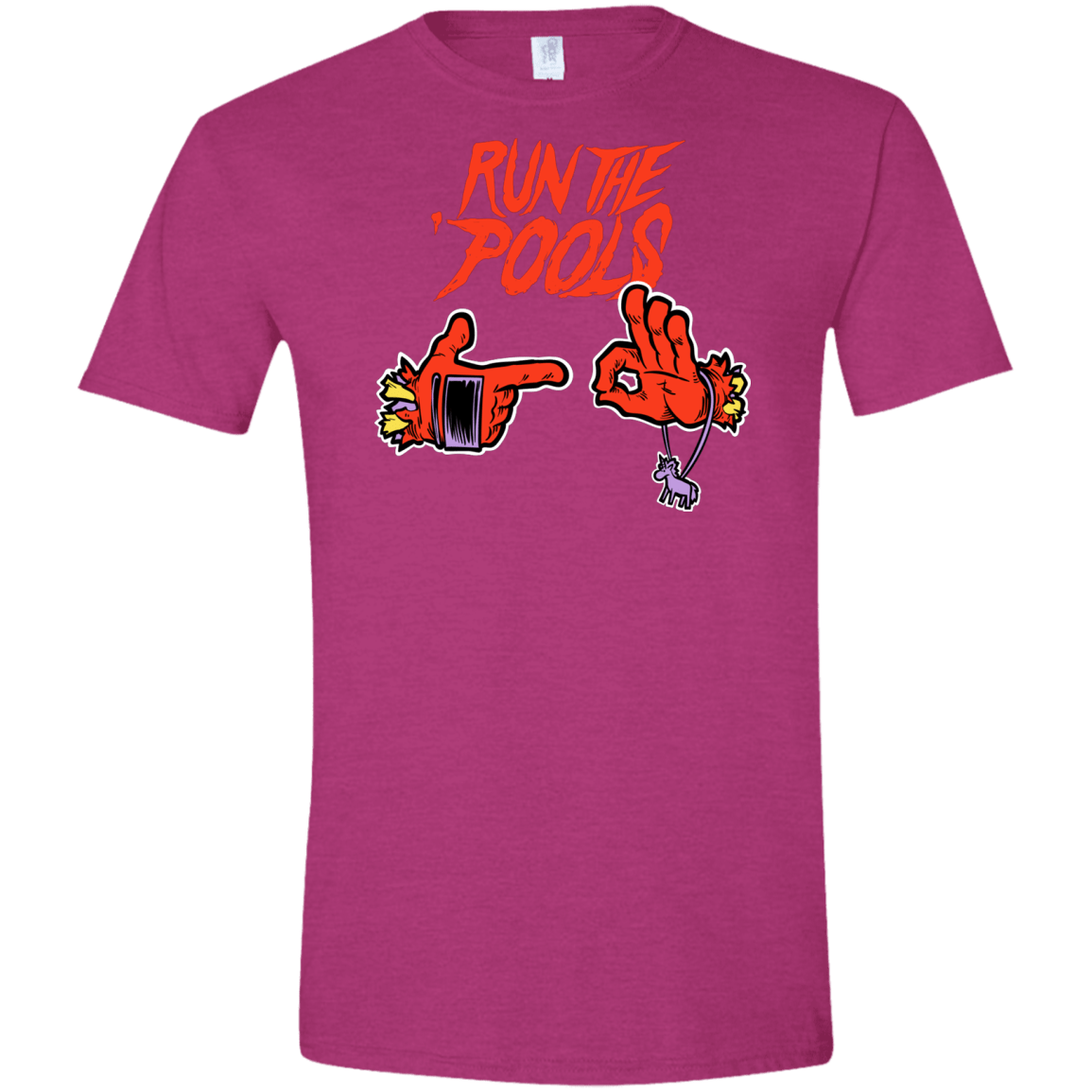 T-Shirts Antique Heliconia / S Run the Pools Men's Semi-Fitted Softstyle