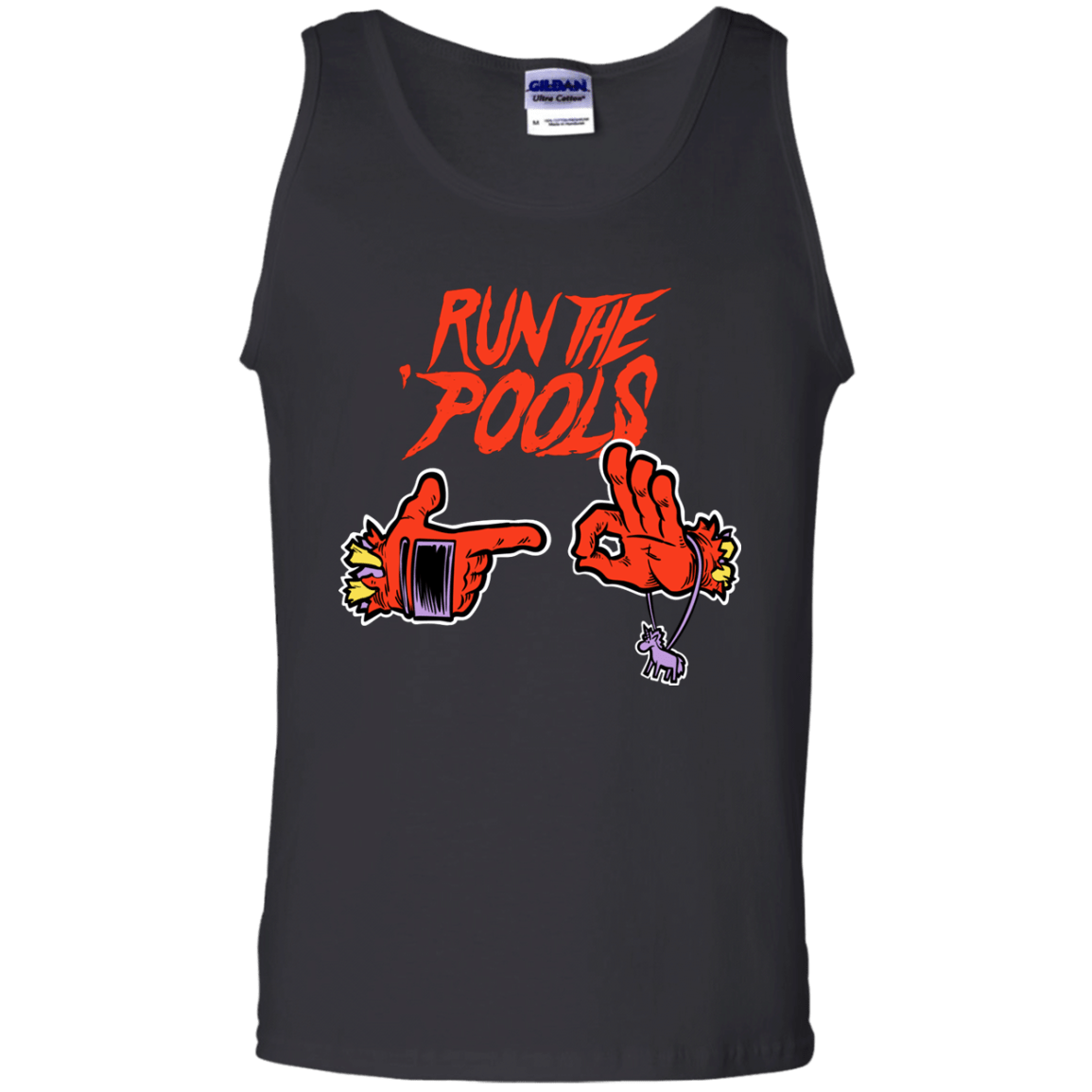 T-Shirts Black / S Run the Pools Men's Tank Top