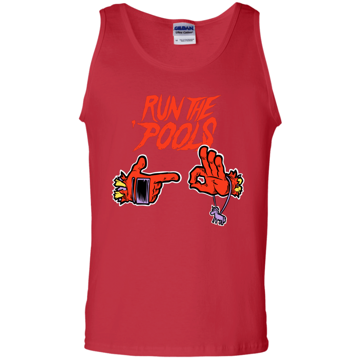 T-Shirts Red / S Run the Pools Men's Tank Top