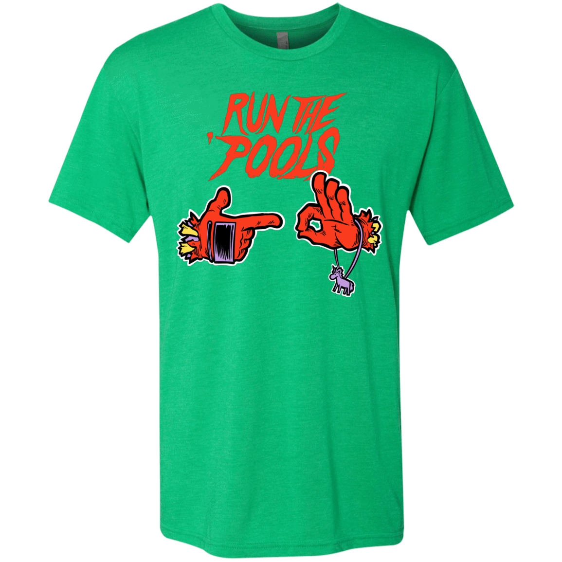 T-Shirts Envy / S Run the Pools Men's Triblend T-Shirt