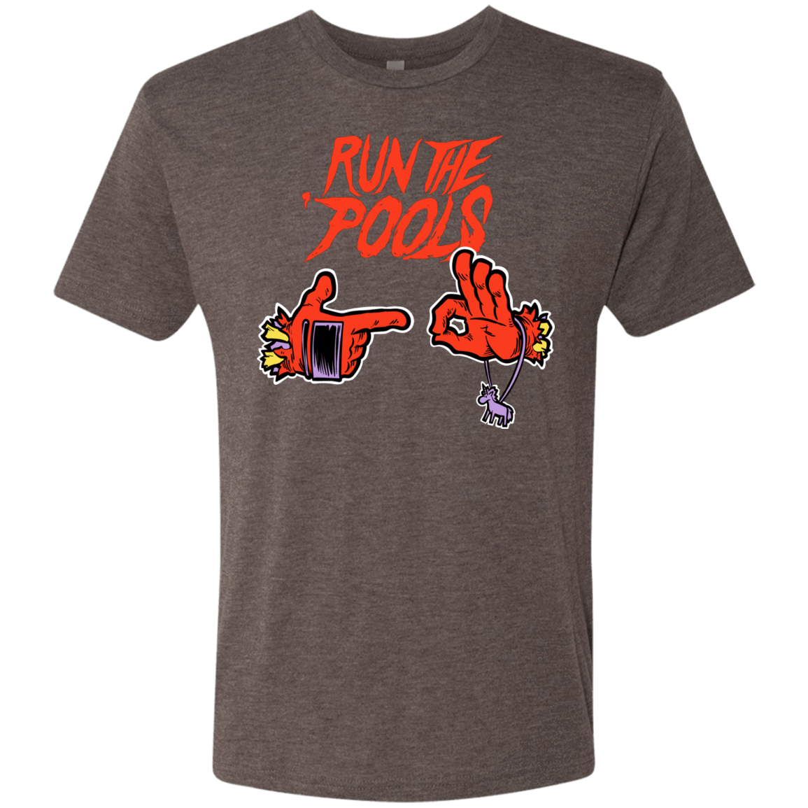 T-Shirts Macchiato / S Run the Pools Men's Triblend T-Shirt