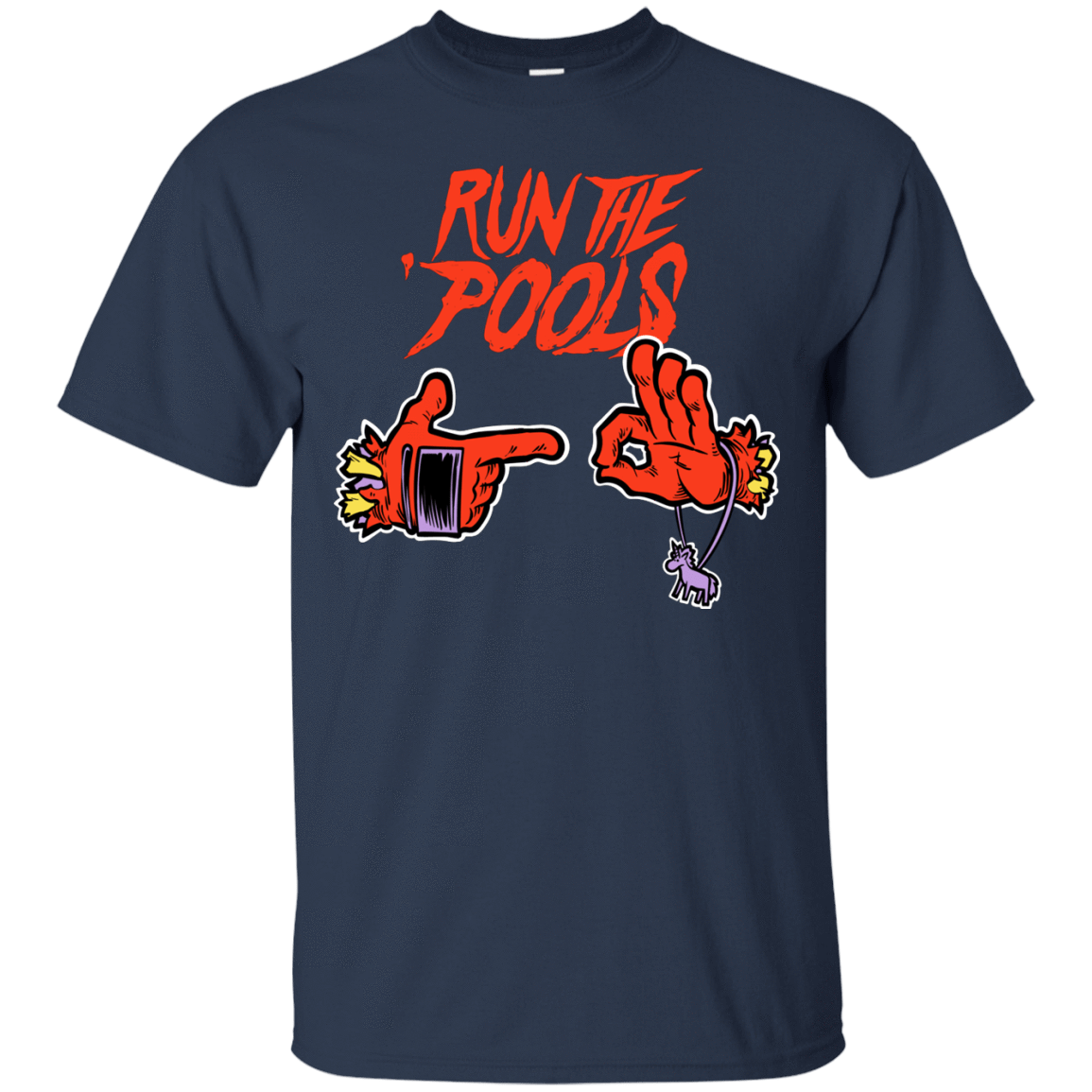 T-Shirts Navy / S Run the Pools T-Shirt