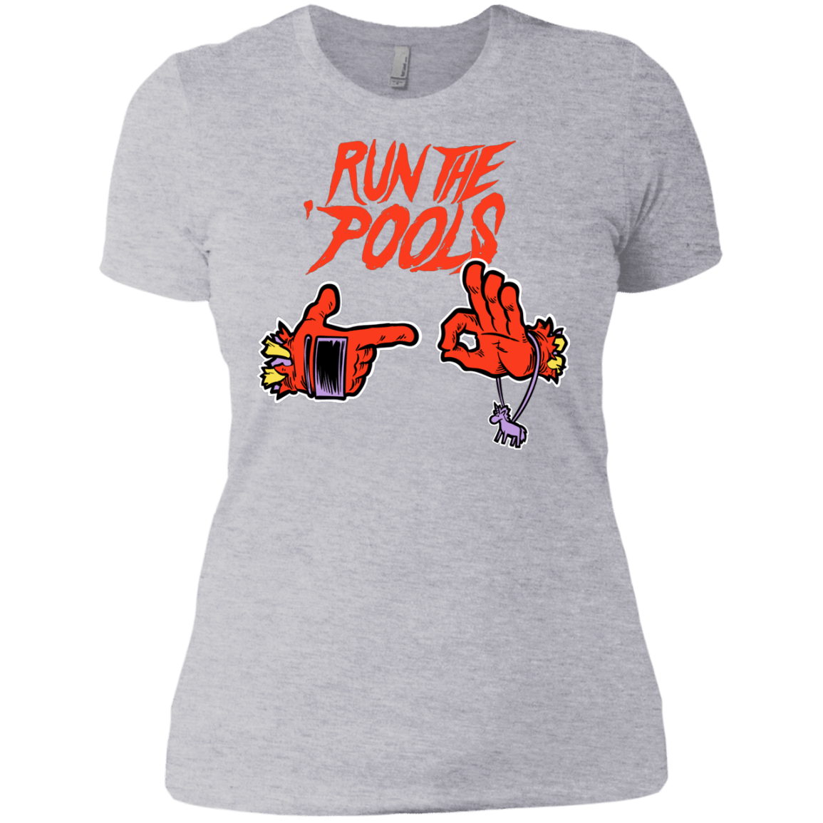 T-Shirts Heather Grey / X-Small Run the Pools Women's Premium T-Shirt