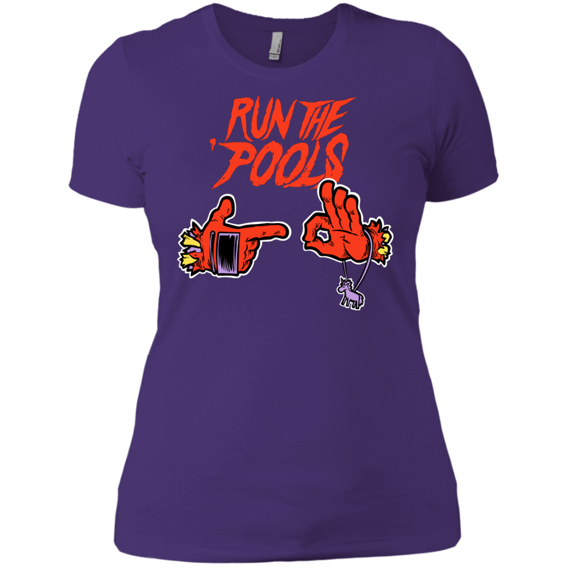 T-Shirts Purple Rush/ / X-Small Run the Pools Women's Premium T-Shirt