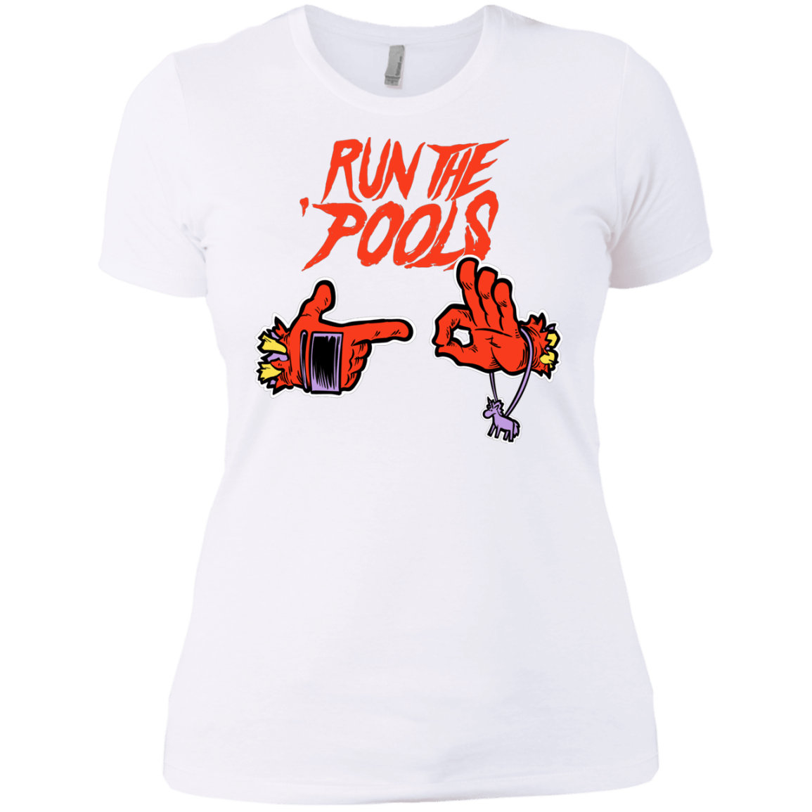 T-Shirts White / X-Small Run the Pools Women's Premium T-Shirt