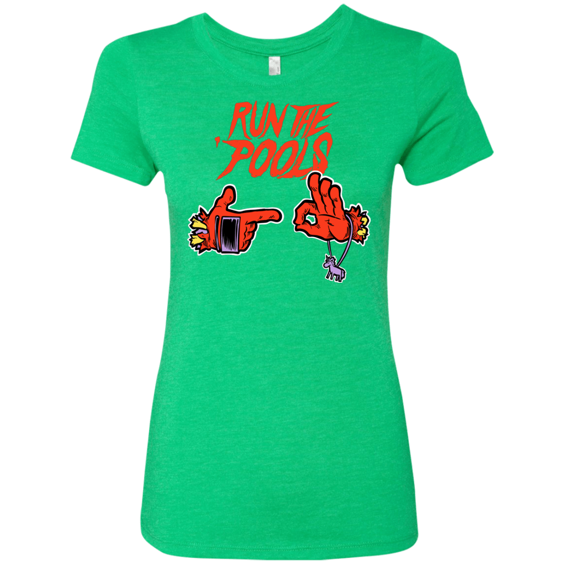 T-Shirts Envy / S Run the Pools Women's Triblend T-Shirt