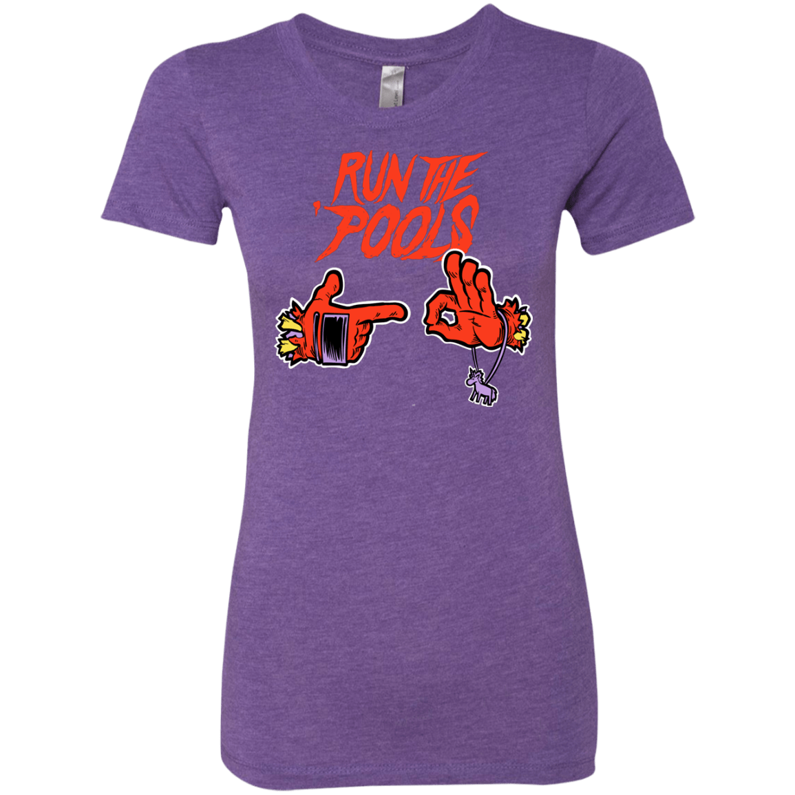 T-Shirts Purple Rush / S Run the Pools Women's Triblend T-Shirt