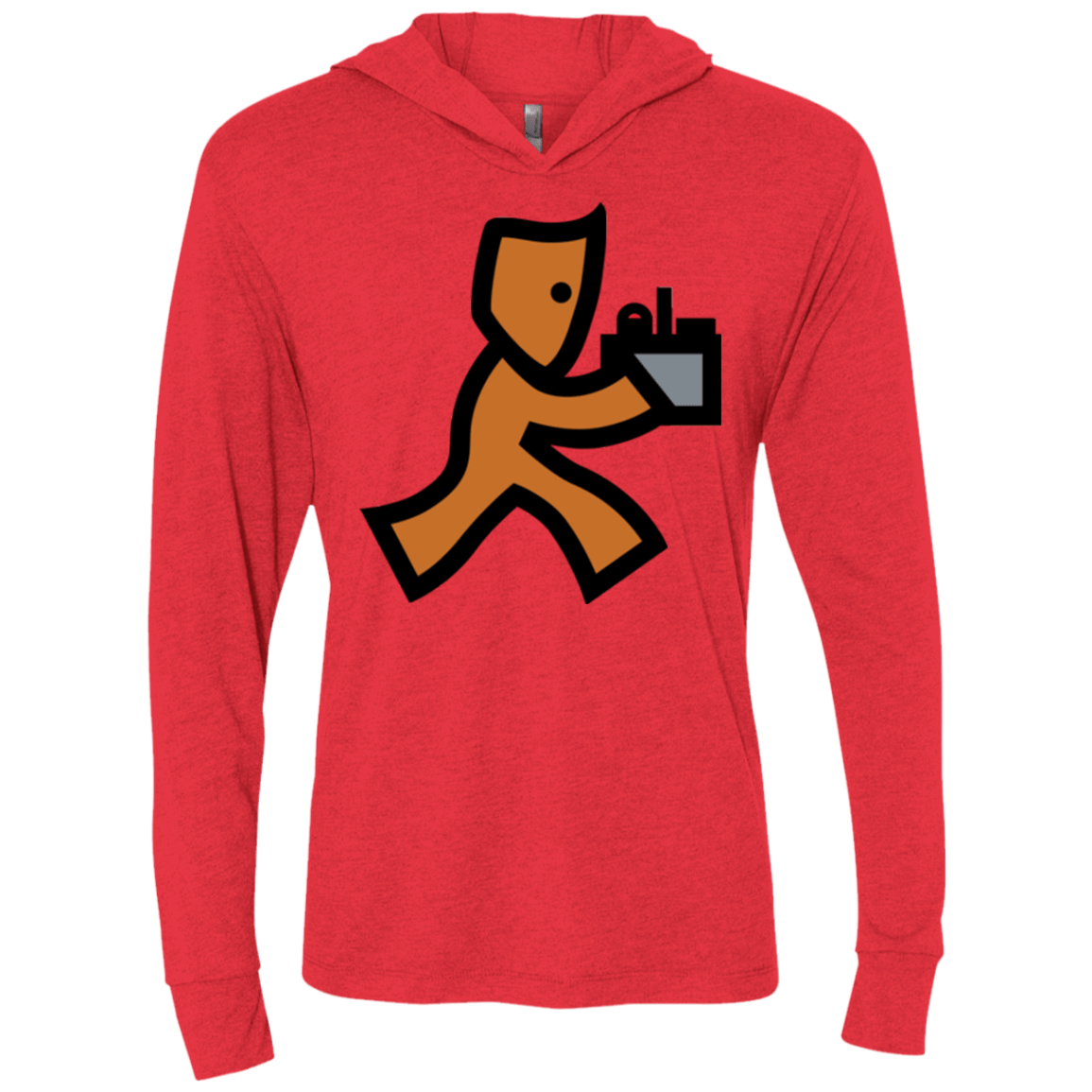 T-Shirts Vintage Red / X-Small RUN Triblend Long Sleeve Hoodie Tee