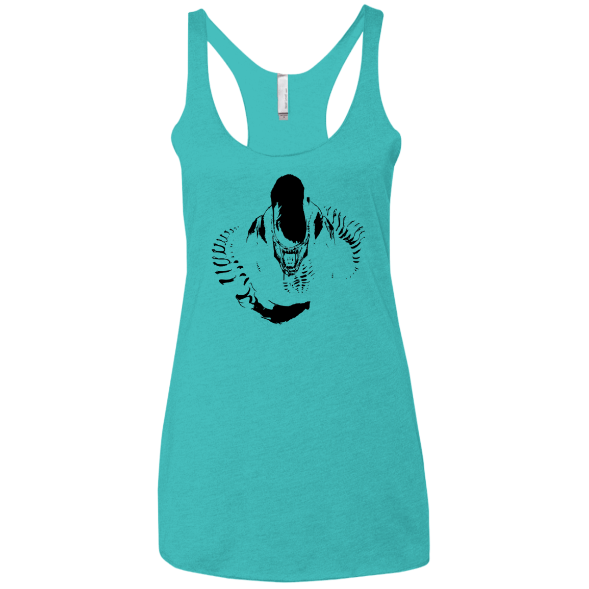 T-Shirts Tahiti Blue / X-Small Run Women's Triblend Racerback Tank