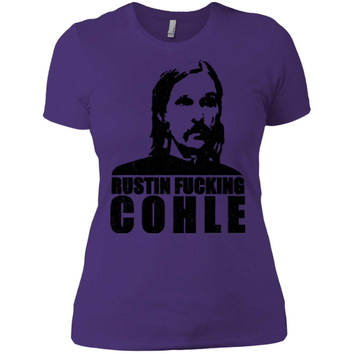 T-Shirts Purple / X-Small Rustin Fucking Cohle Women's Premium T-Shirt