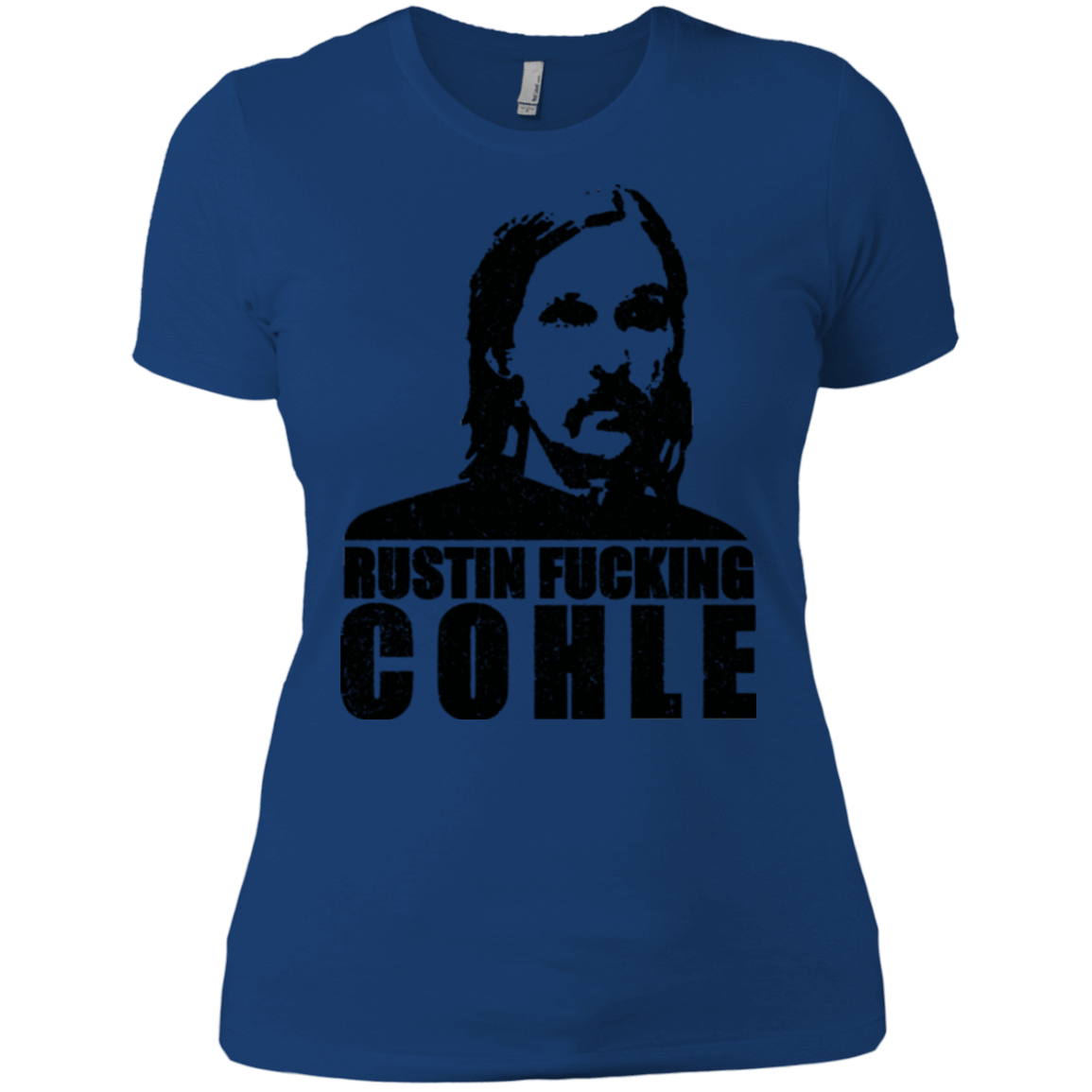 T-Shirts Royal / X-Small Rustin Fucking Cohle Women's Premium T-Shirt