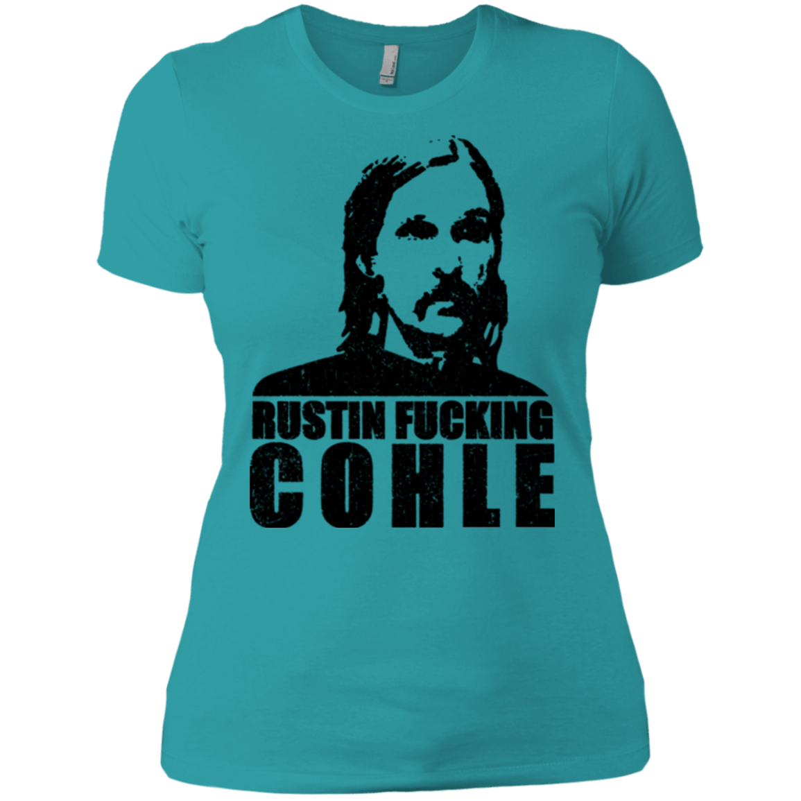 T-Shirts Tahiti Blue / X-Small Rustin Fucking Cohle Women's Premium T-Shirt