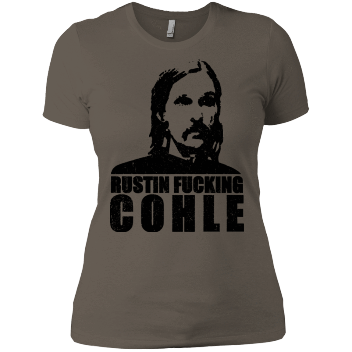 T-Shirts Warm Grey / X-Small Rustin Fucking Cohle Women's Premium T-Shirt