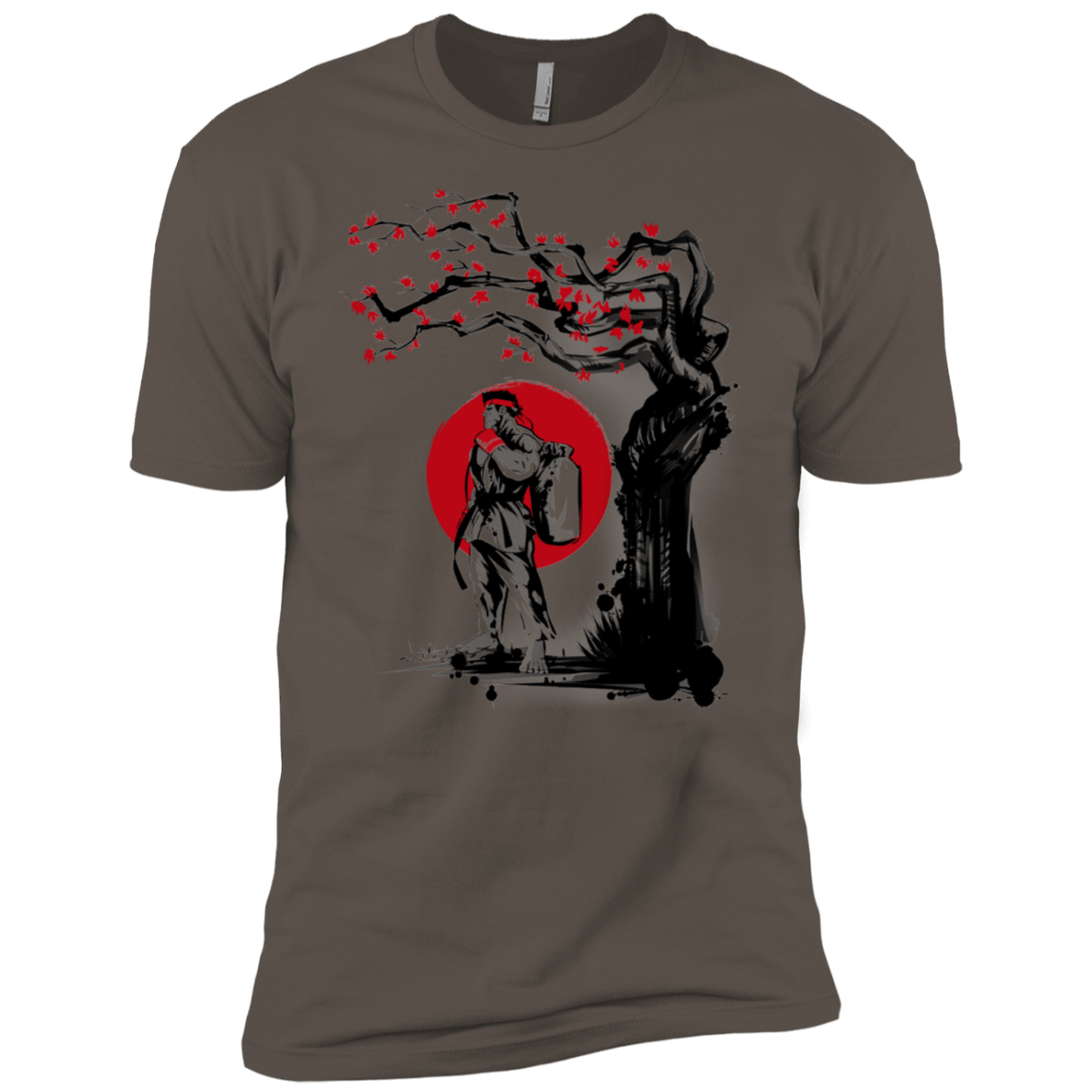 T-Shirts Warm Grey / X-Small Ryu Under The Sun Men's Premium T-Shirt