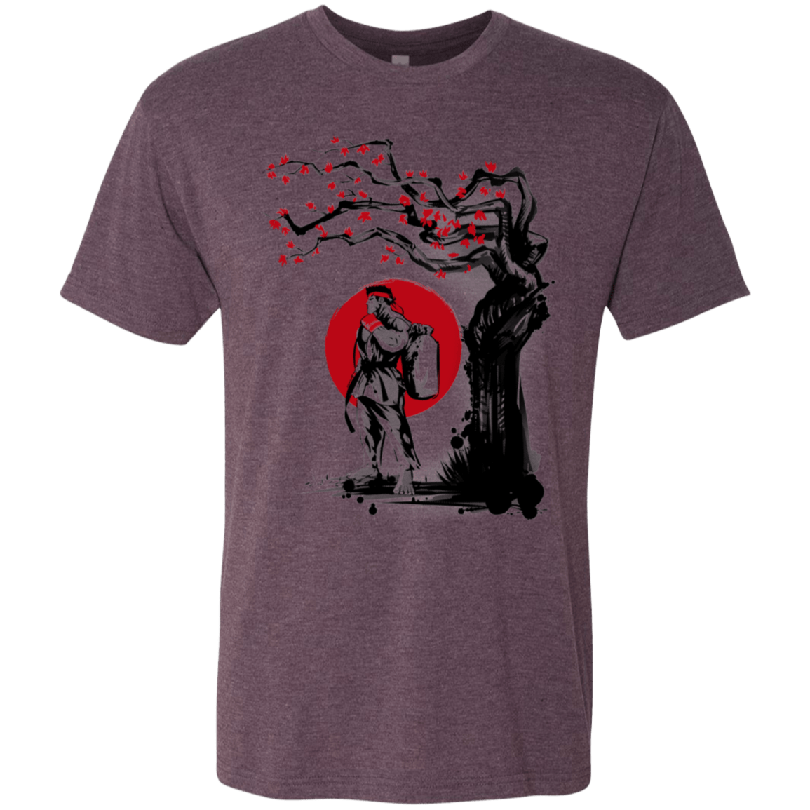 T-Shirts Vintage Purple / S Ryu Under The Sun Men's Triblend T-Shirt