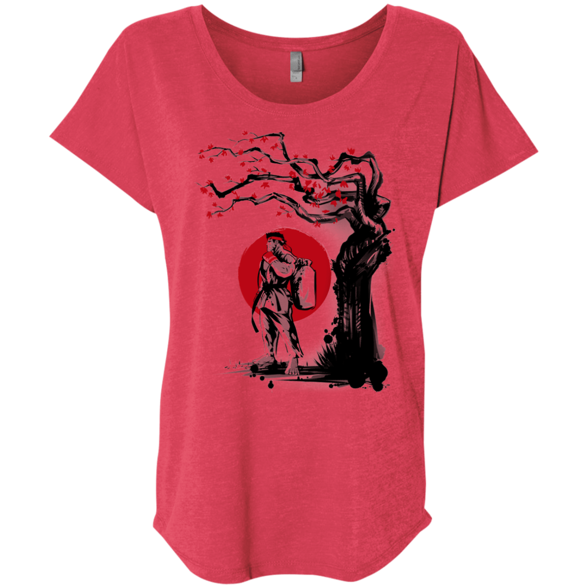 T-Shirts Vintage Red / X-Small Ryu Under The Sun Triblend Dolman Sleeve