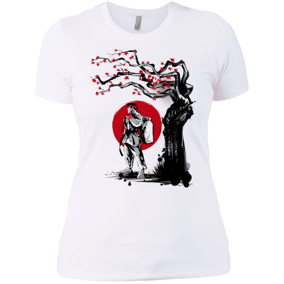 T-Shirts White / X-Small Ryu Under The Sun Women's Premium T-Shirt