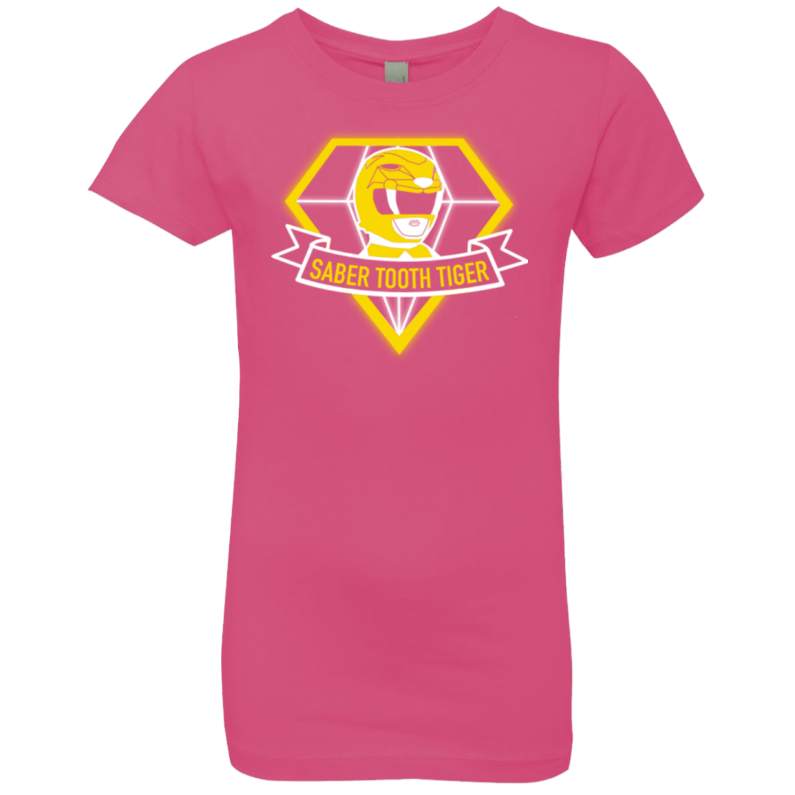T-Shirts Hot Pink / YXS Saber Tooth Tiger Girls Premium T-Shirt