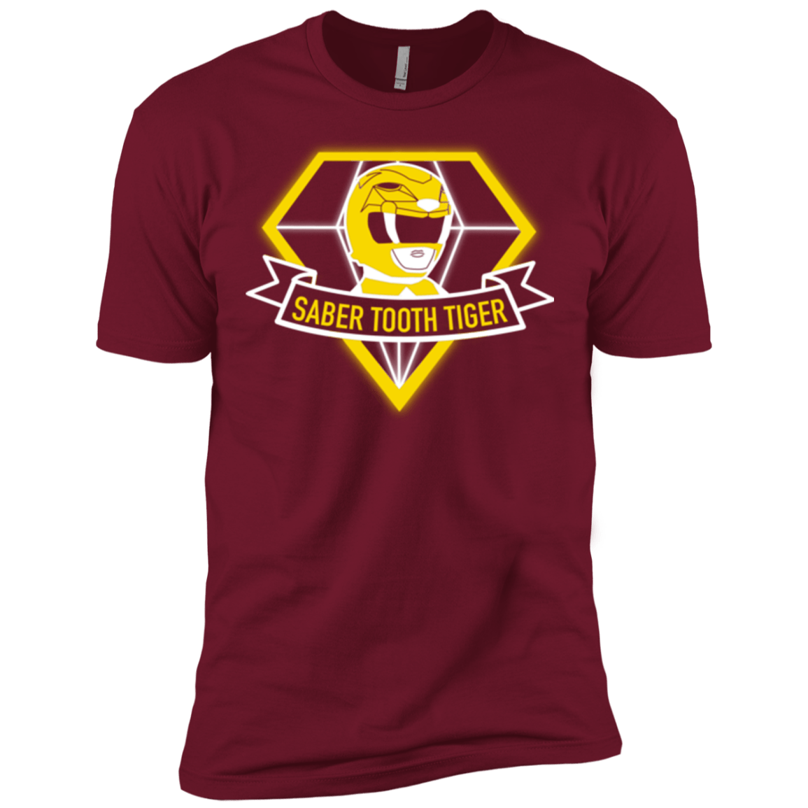 T-Shirts Cardinal / X-Small Saber Tooth Tiger Men's Premium T-Shirt