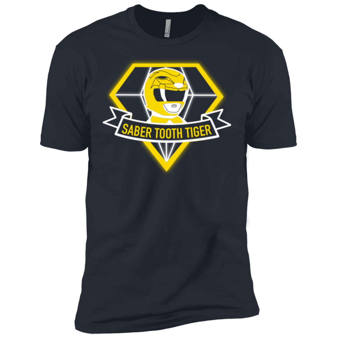 T-Shirts Indigo / X-Small Saber Tooth Tiger Men's Premium T-Shirt