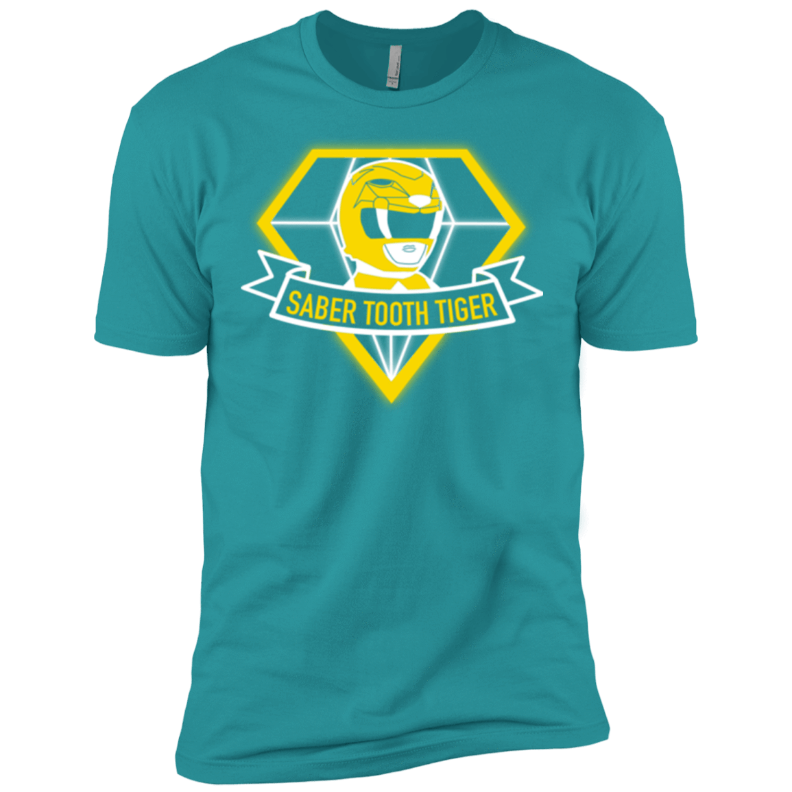 T-Shirts Tahiti Blue / X-Small Saber Tooth Tiger Men's Premium T-Shirt