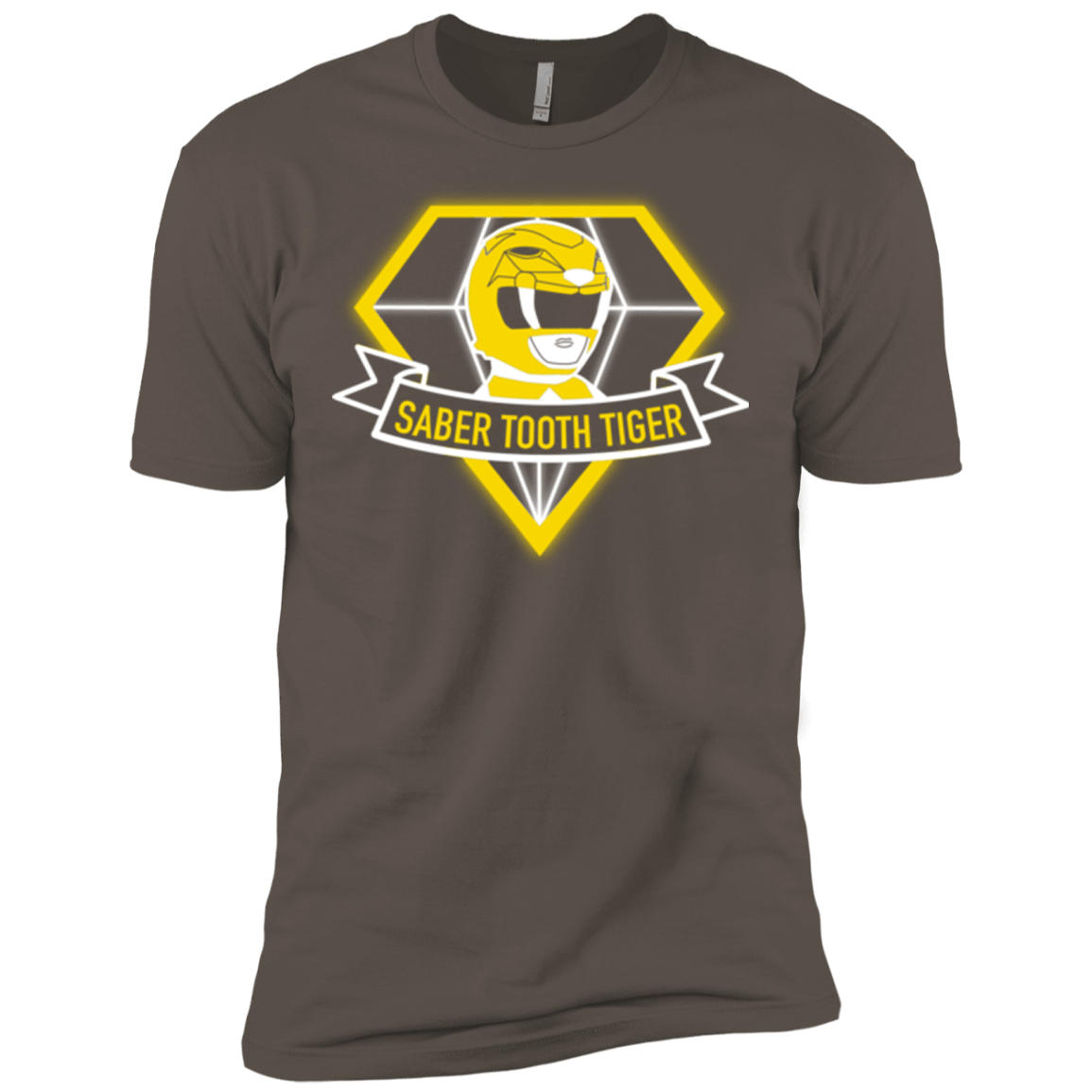 T-Shirts Warm Grey / X-Small Saber Tooth Tiger Men's Premium T-Shirt