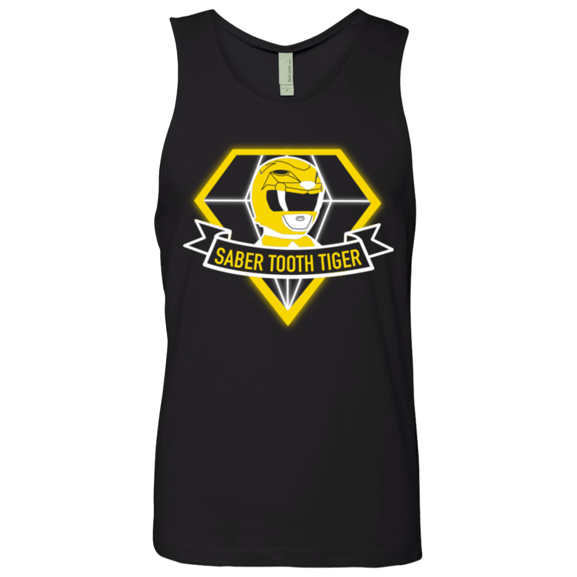 T-Shirts Black / Small Saber Tooth Tiger Men's Premium Tank Top