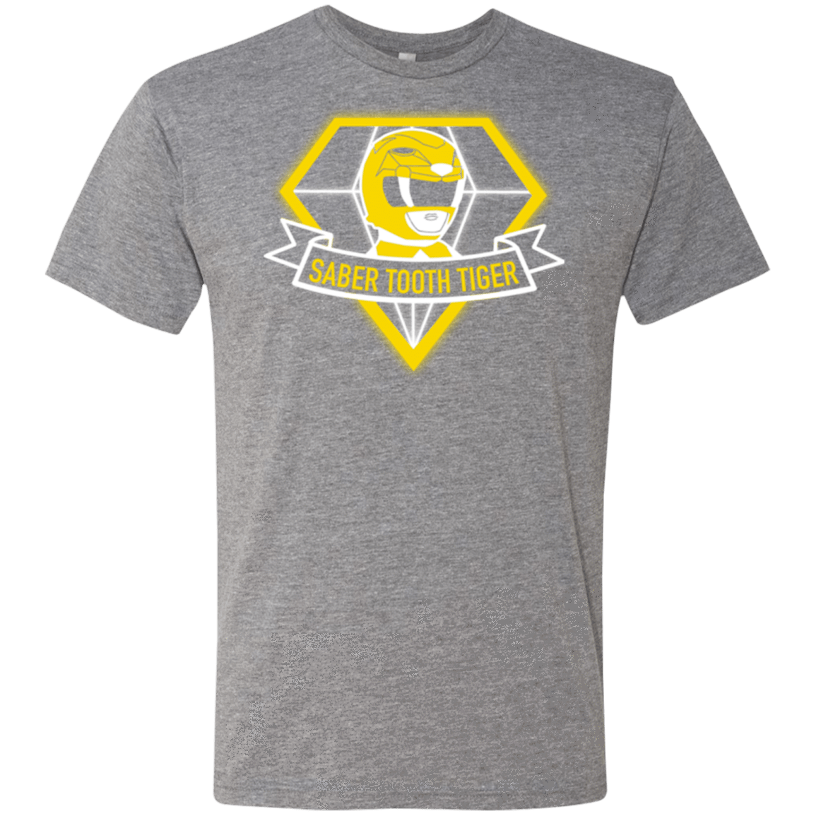 T-Shirts Premium Heather / Small Saber Tooth Tiger Men's Triblend T-Shirt