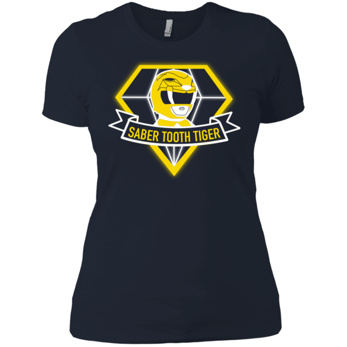 T-Shirts Midnight Navy / X-Small Saber Tooth Tiger Women's Premium T-Shirt