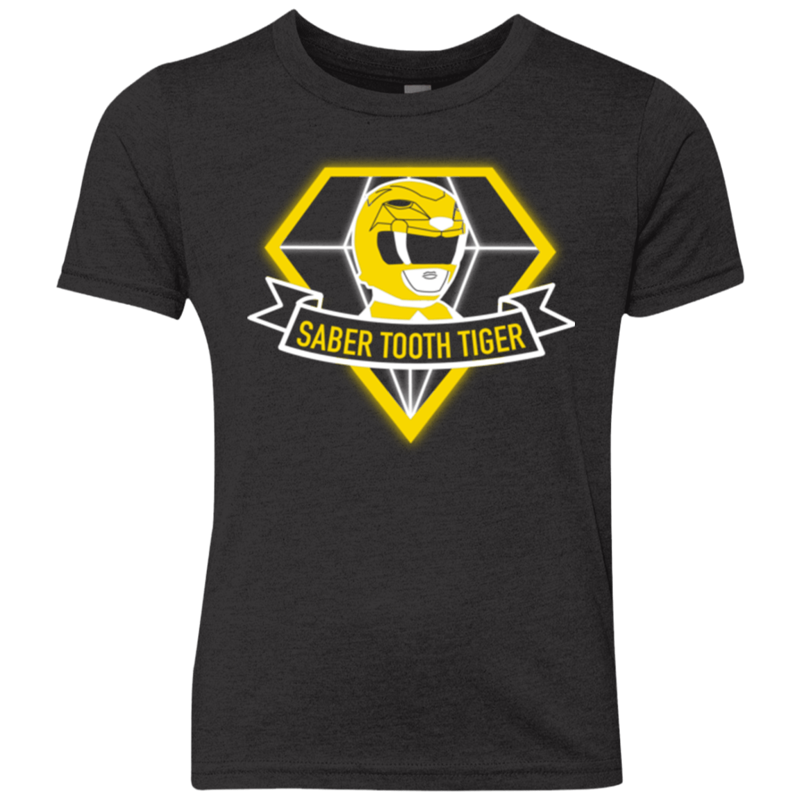 T-Shirts Vintage Black / YXS Saber Tooth Tiger Youth Triblend T-Shirt
