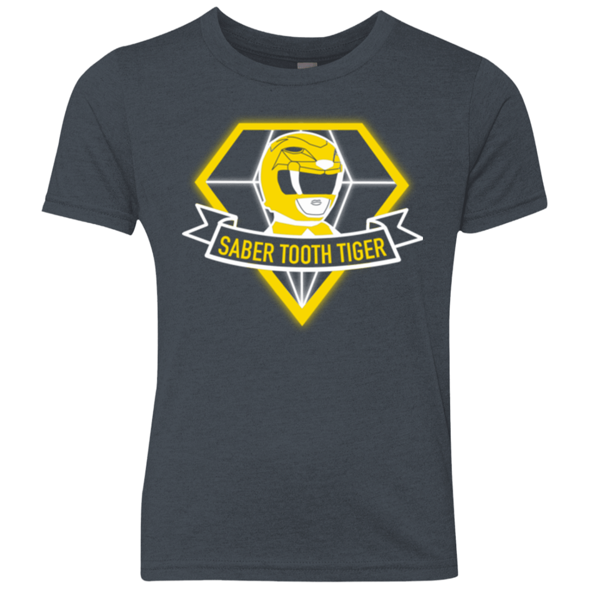 T-Shirts Vintage Navy / YXS Saber Tooth Tiger Youth Triblend T-Shirt