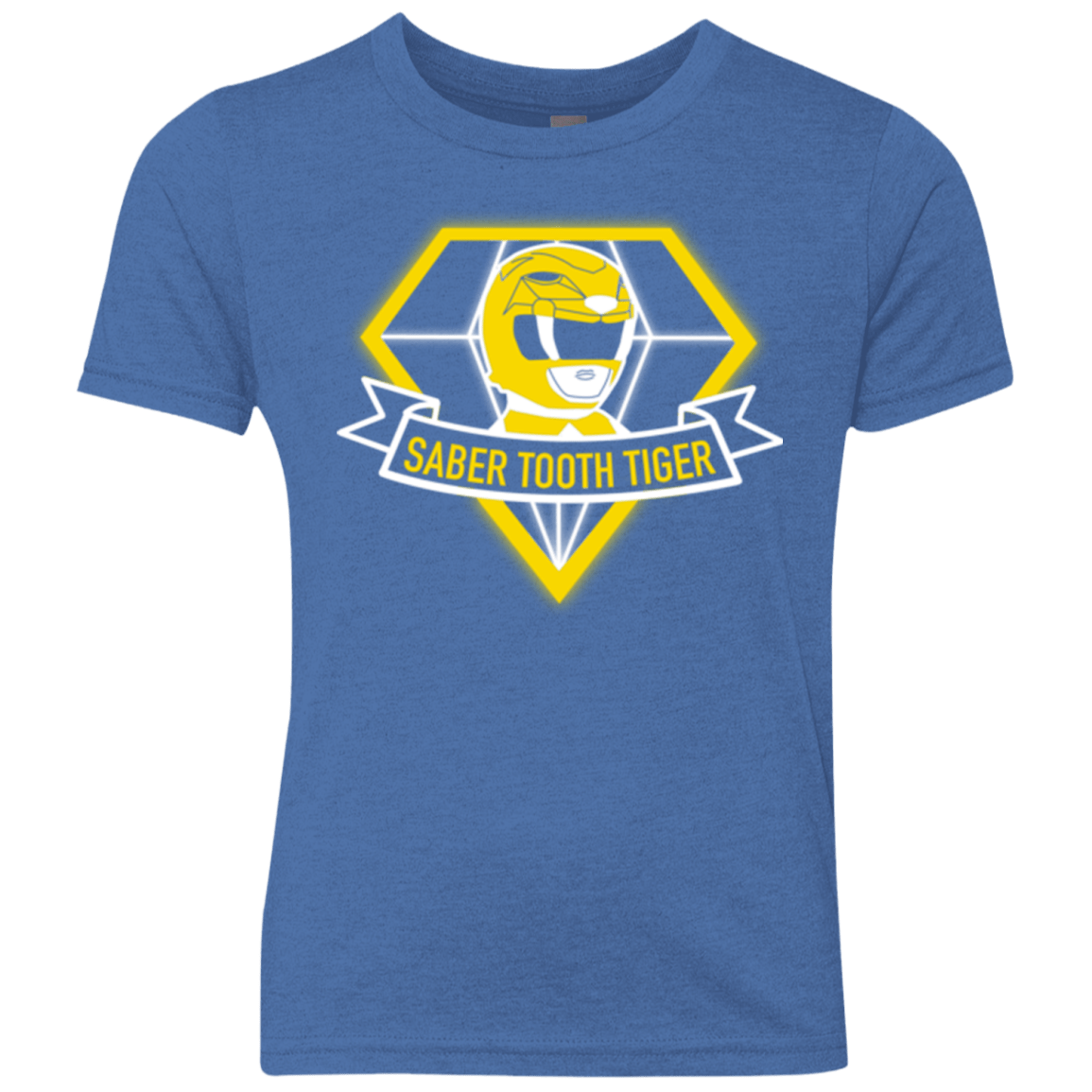 T-Shirts Vintage Royal / YXS Saber Tooth Tiger Youth Triblend T-Shirt