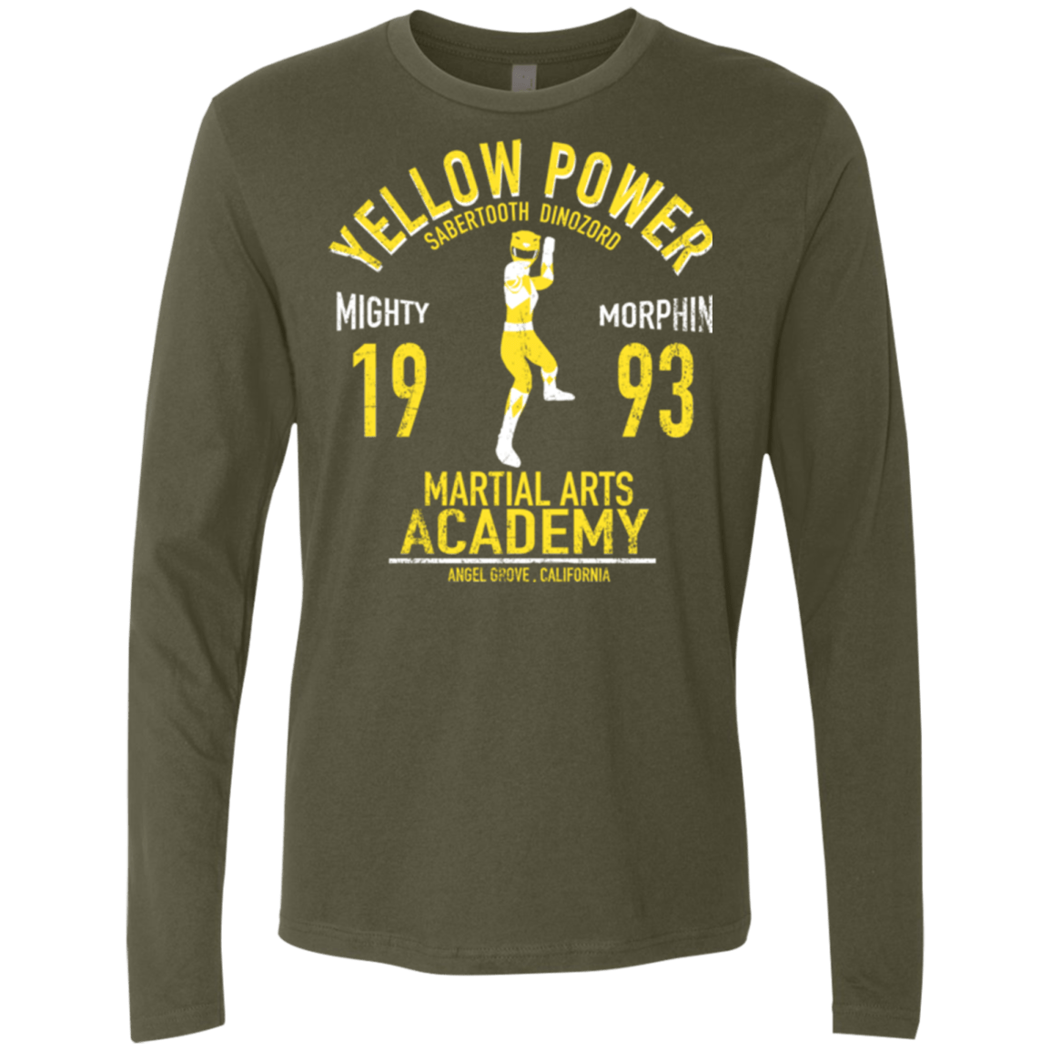 T-Shirts Military Green / Small Sabertooth Ranger Men's Premium Long Sleeve