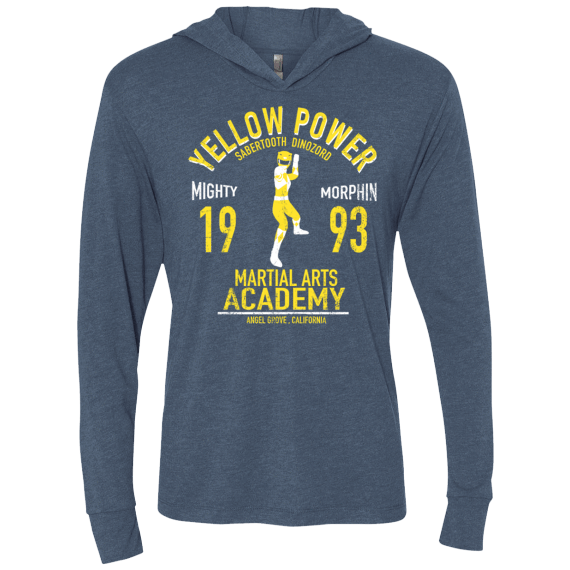 T-Shirts Indigo / X-Small Sabertooth Ranger Triblend Long Sleeve Hoodie Tee