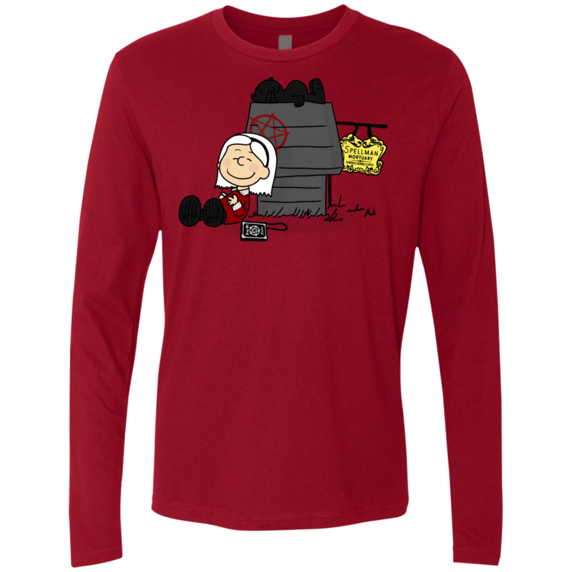 T-Shirts Cardinal / S Sabrina Brown Men's Premium Long Sleeve