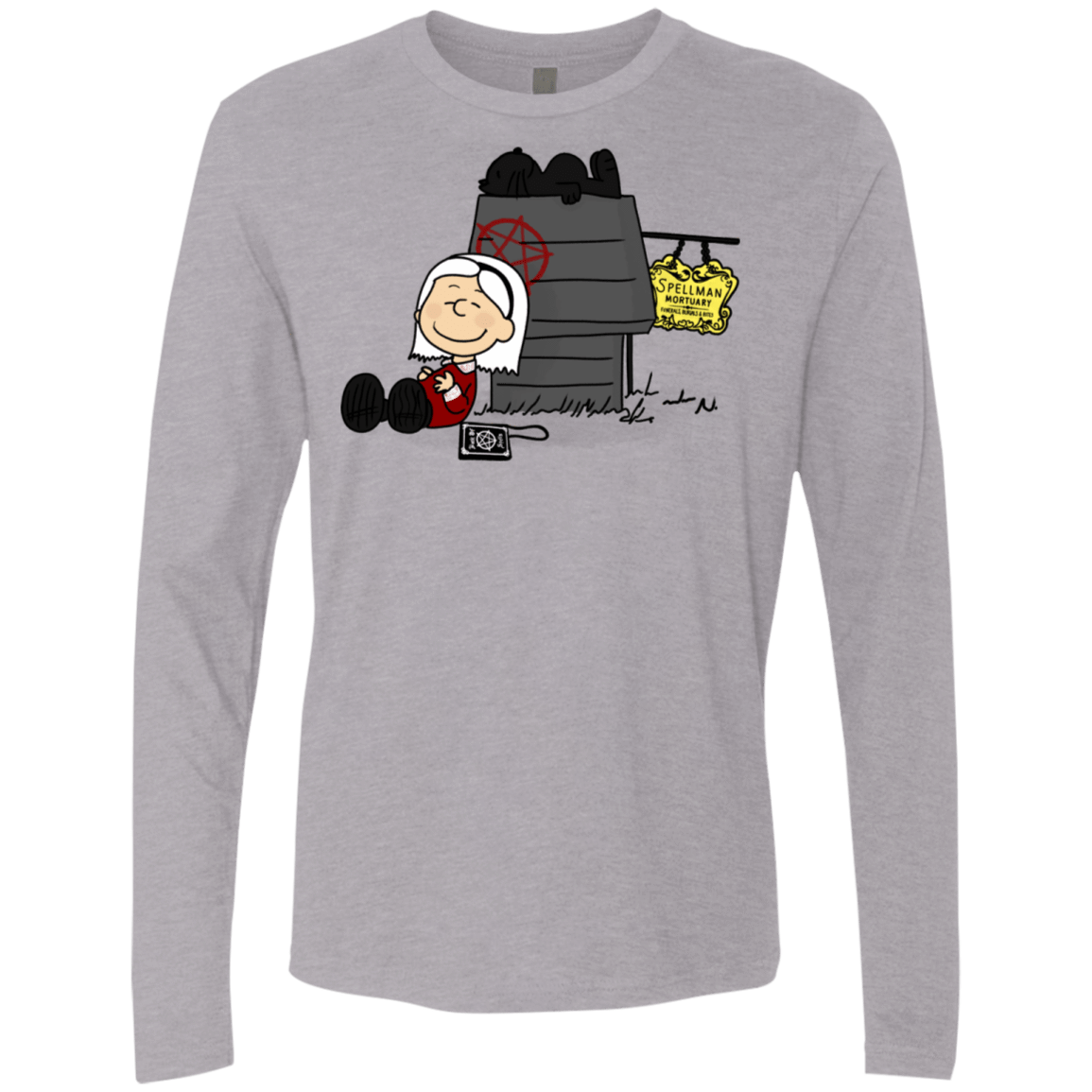 T-Shirts Heather Grey / S Sabrina Brown Men's Premium Long Sleeve