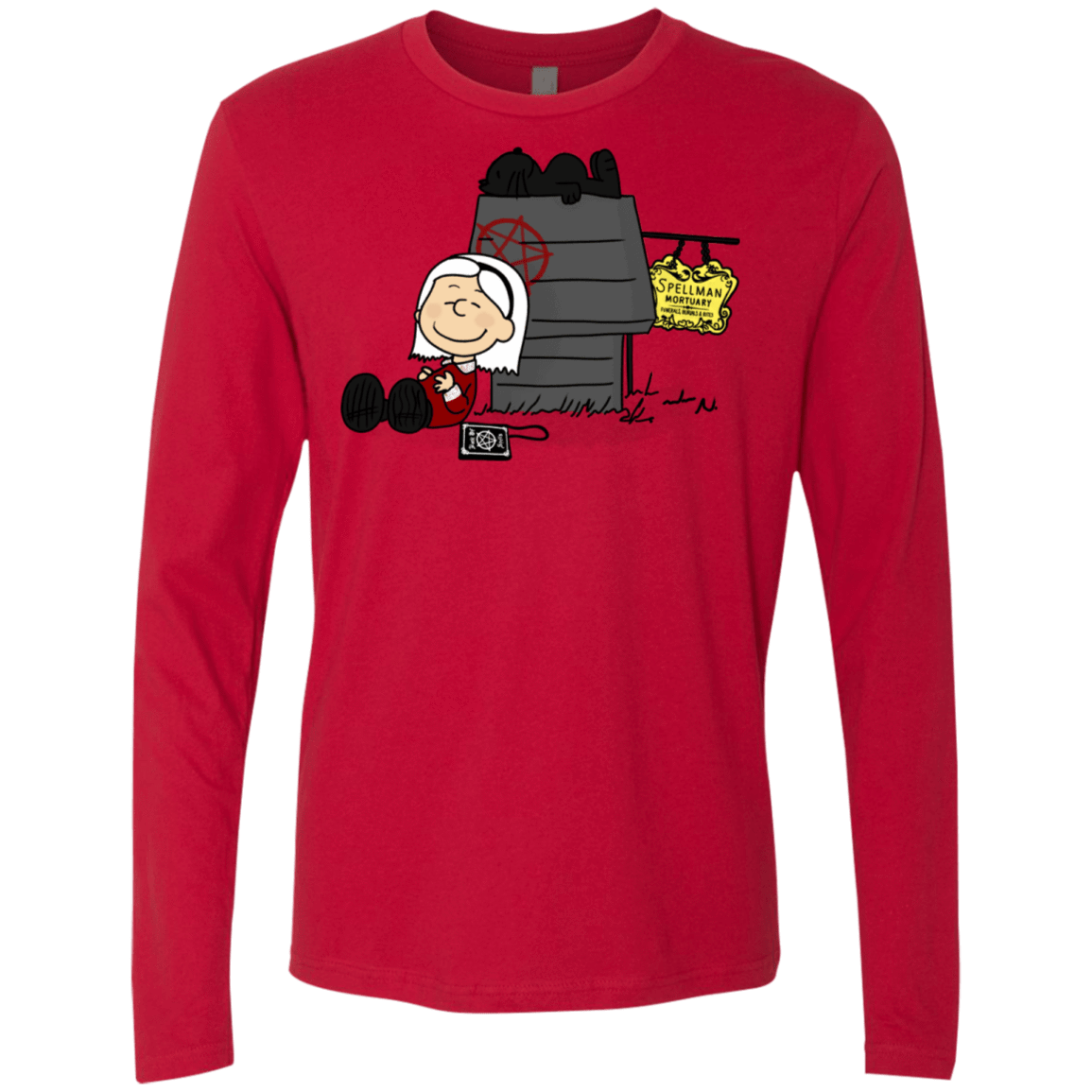 T-Shirts Red / S Sabrina Brown Men's Premium Long Sleeve
