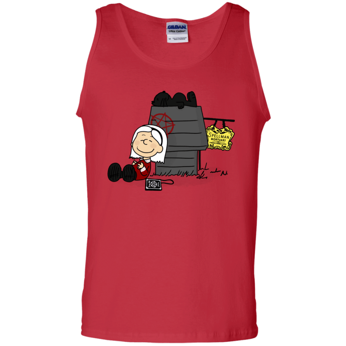 T-Shirts Red / S Sabrina Brown Men's Tank Top