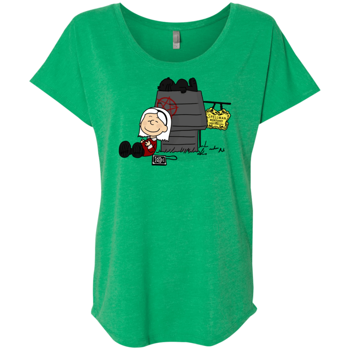 T-Shirts Envy / X-Small Sabrina Brown Triblend Dolman Sleeve