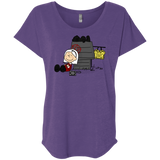 T-Shirts Purple Rush / X-Small Sabrina Brown Triblend Dolman Sleeve