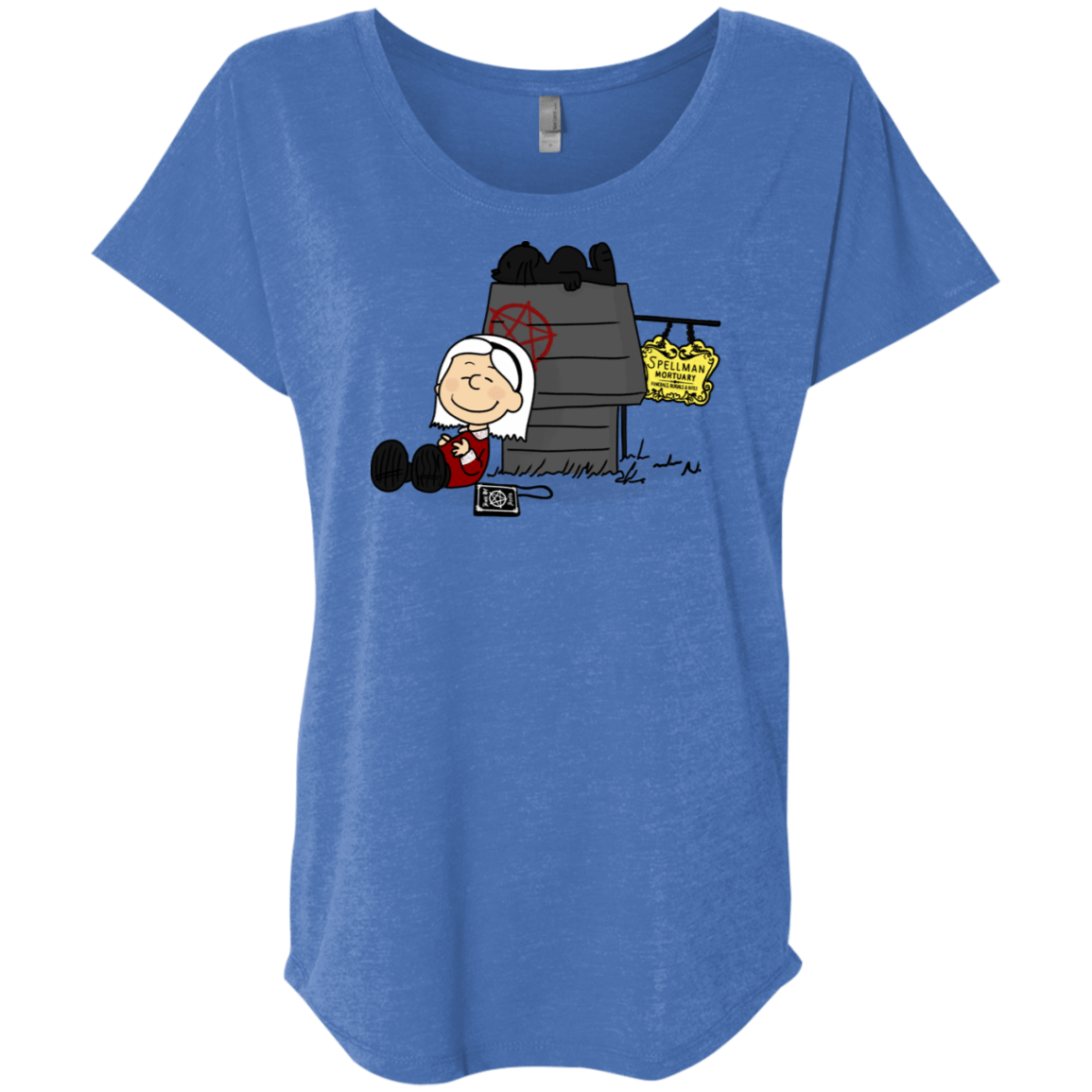 T-Shirts Vintage Royal / X-Small Sabrina Brown Triblend Dolman Sleeve