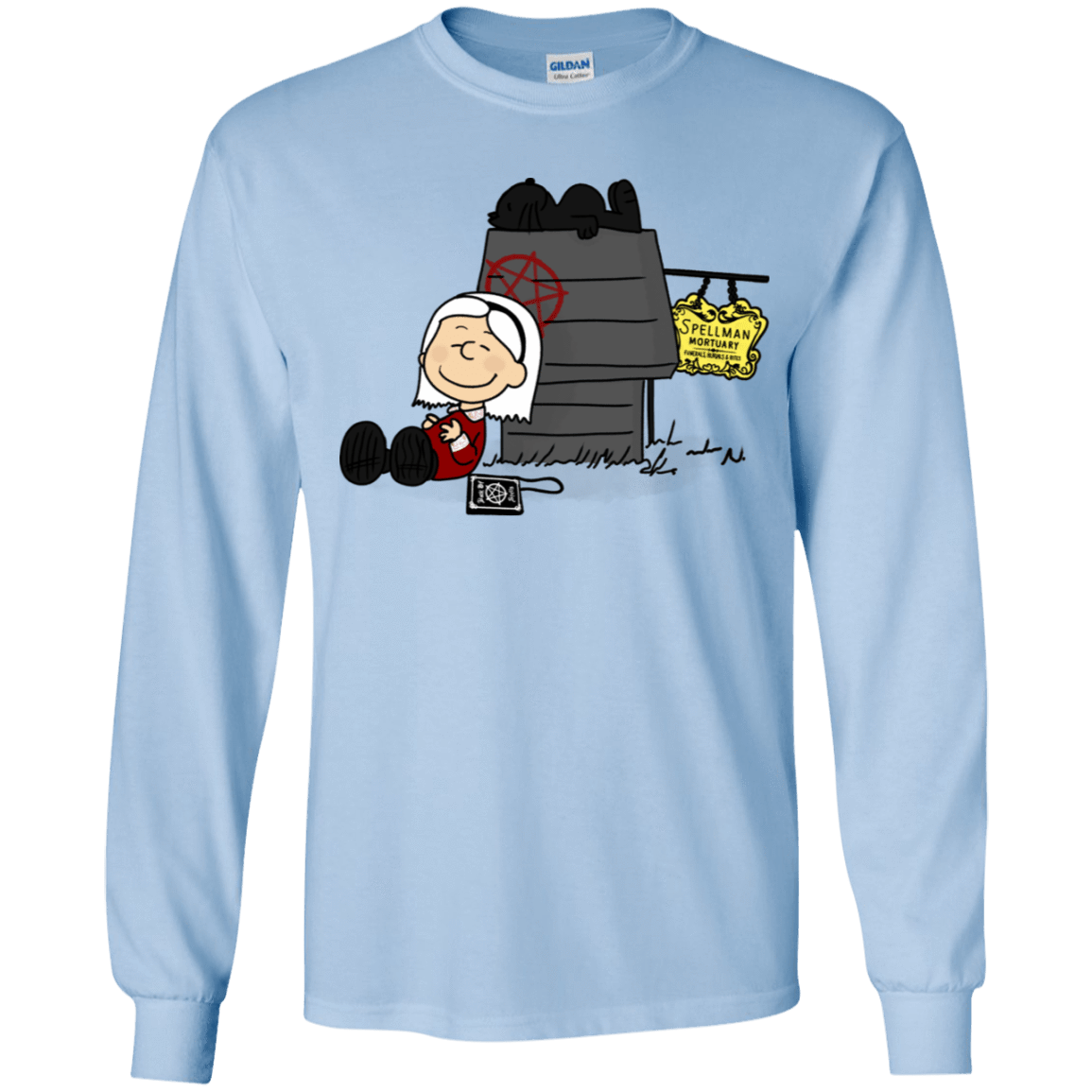 T-Shirts Light Blue / YS Sabrina Brown Youth Long Sleeve T-Shirt