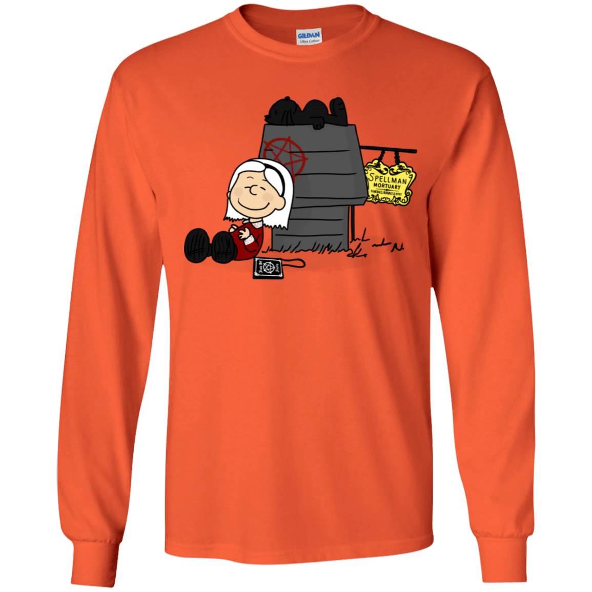 T-Shirts Orange / YS Sabrina Brown Youth Long Sleeve T-Shirt