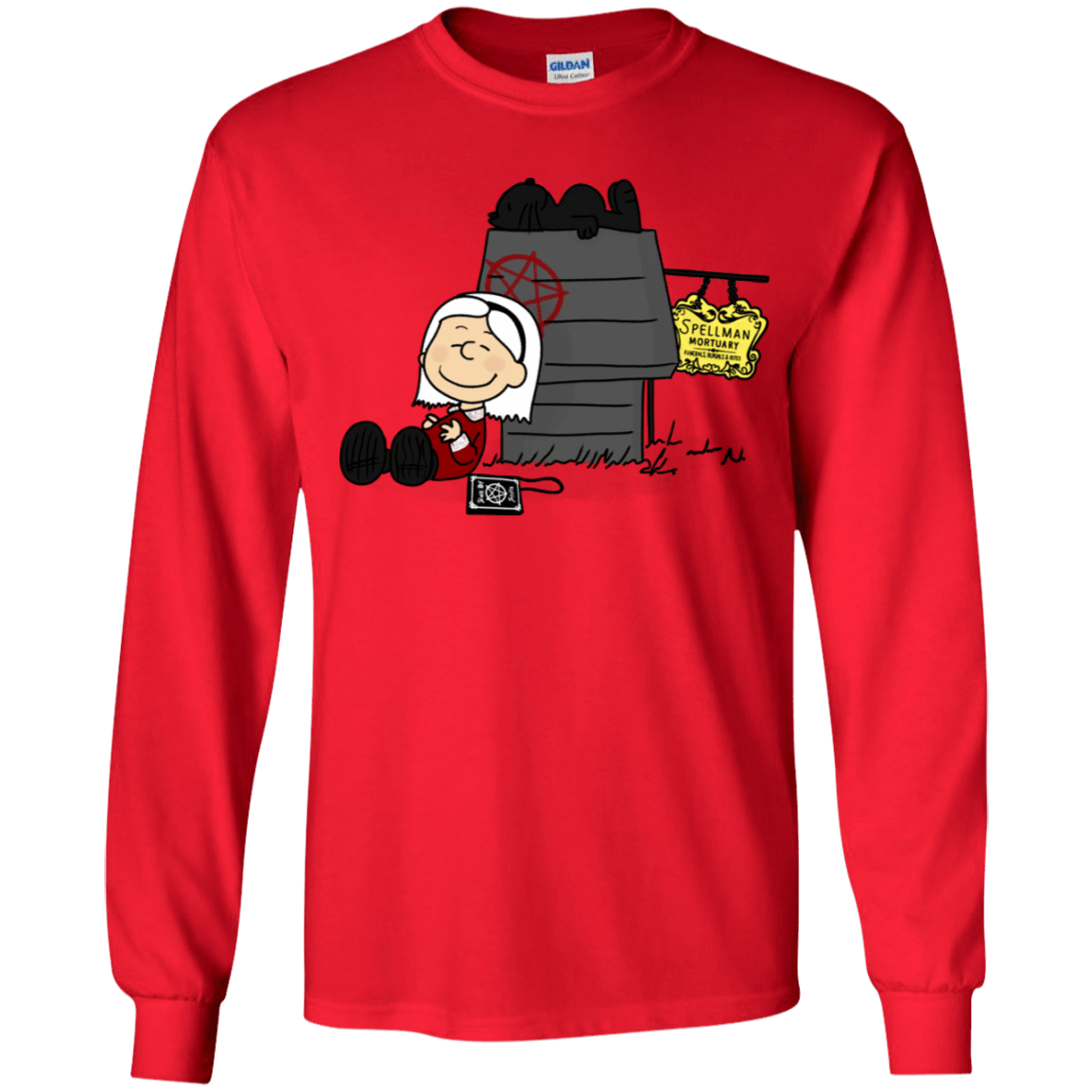 T-Shirts Red / YS Sabrina Brown Youth Long Sleeve T-Shirt