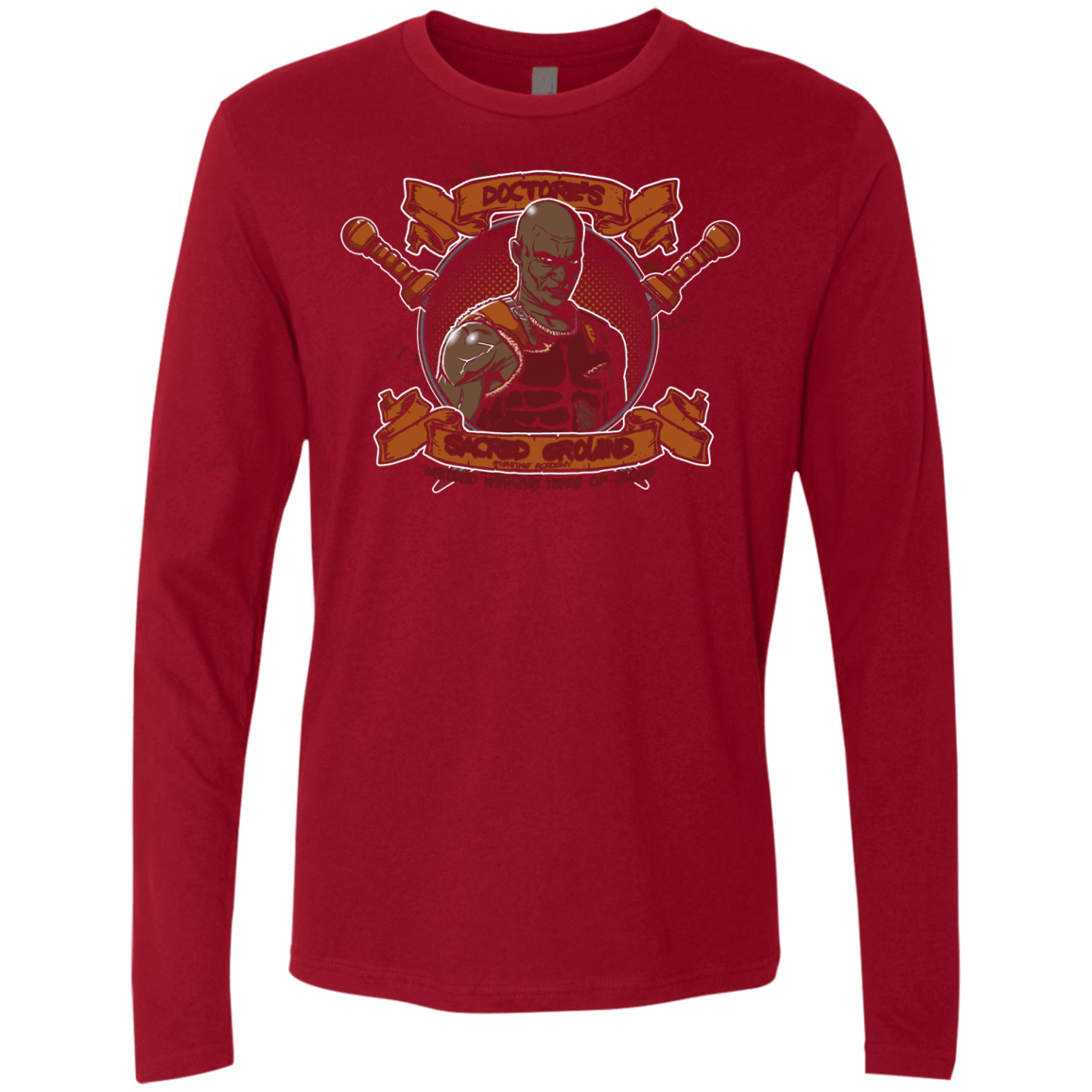 T-Shirts Cardinal / S Sacred Ground Men's Premium Long Sleeve