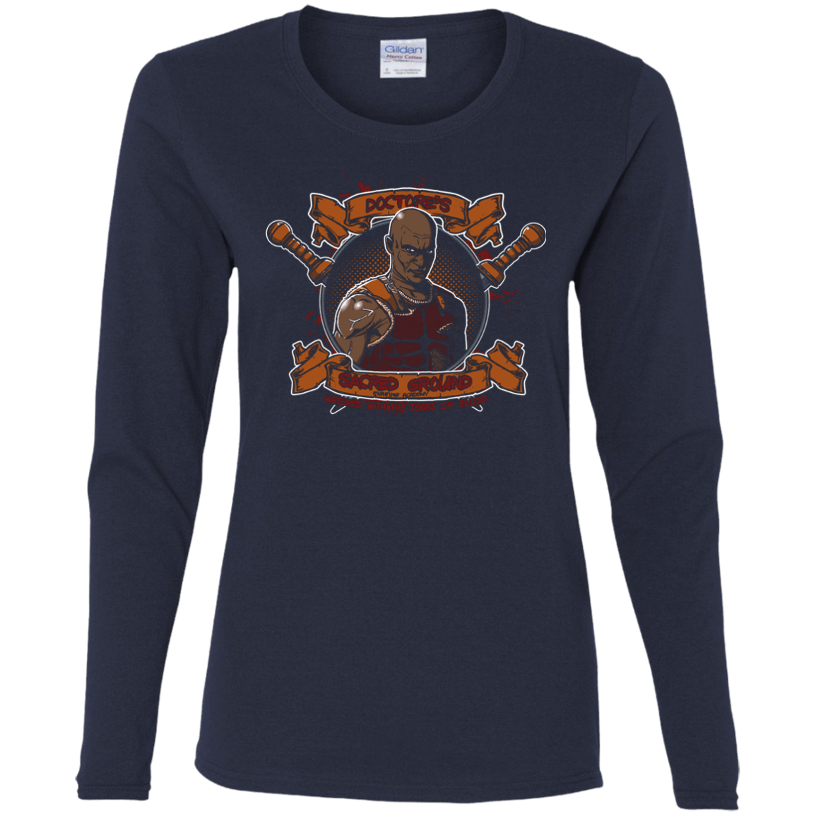 T-Shirts Navy / S Sacred Ground Women's Long Sleeve T-Shirt