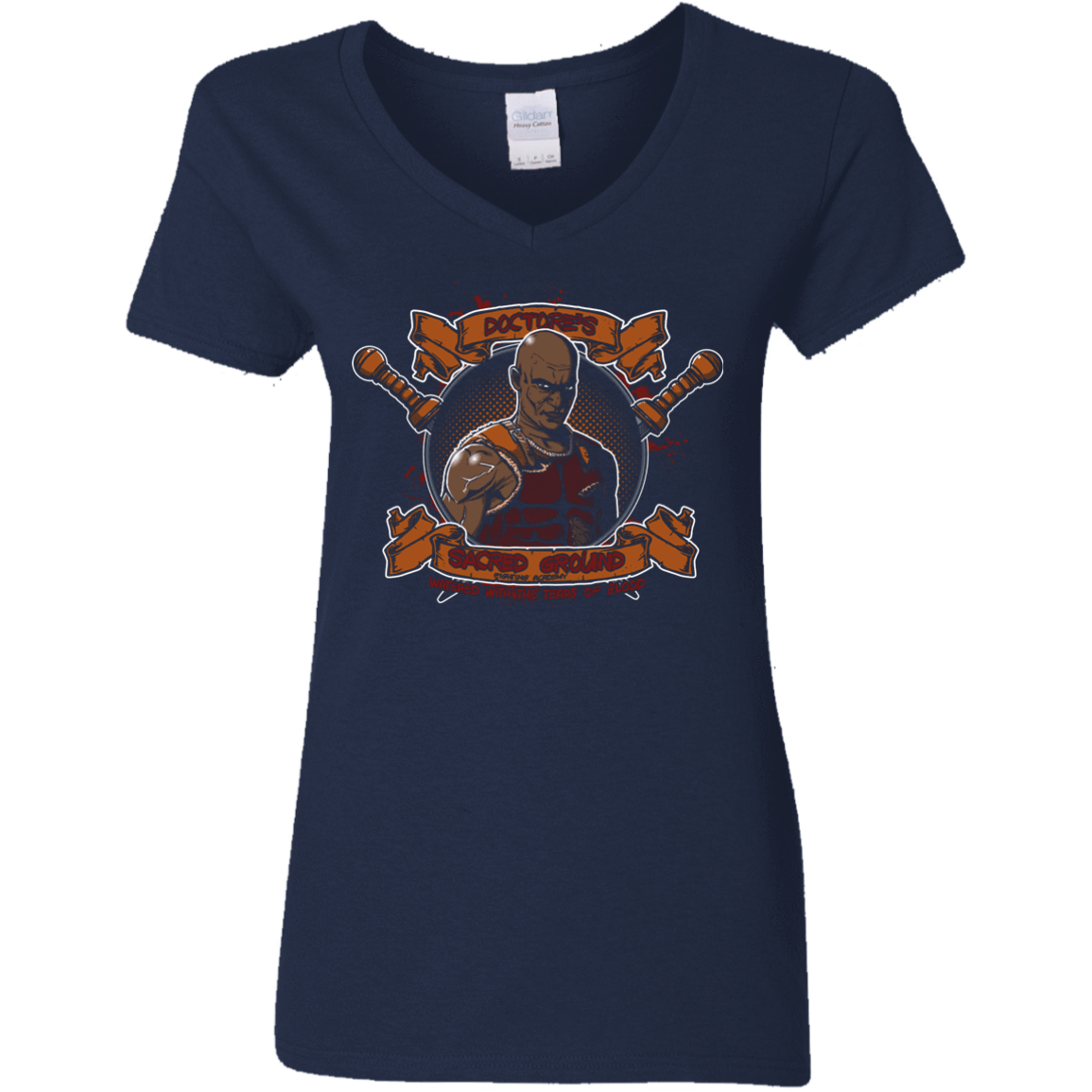 T-Shirts Navy / S Sacred Ground Women's V-Neck T-Shirt