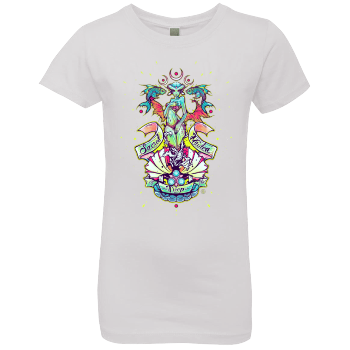 T-Shirts White / YXS Sacred Maiden of the Deep Girls Premium T-Shirt