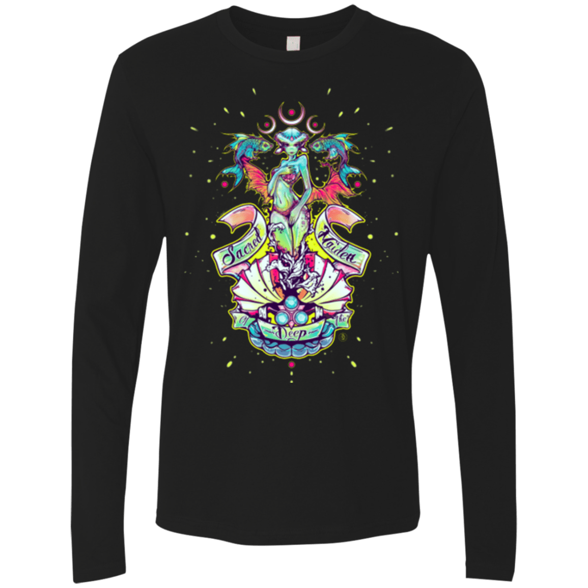Sacred Maiden of the Deep Men's Premium Long Sleeve