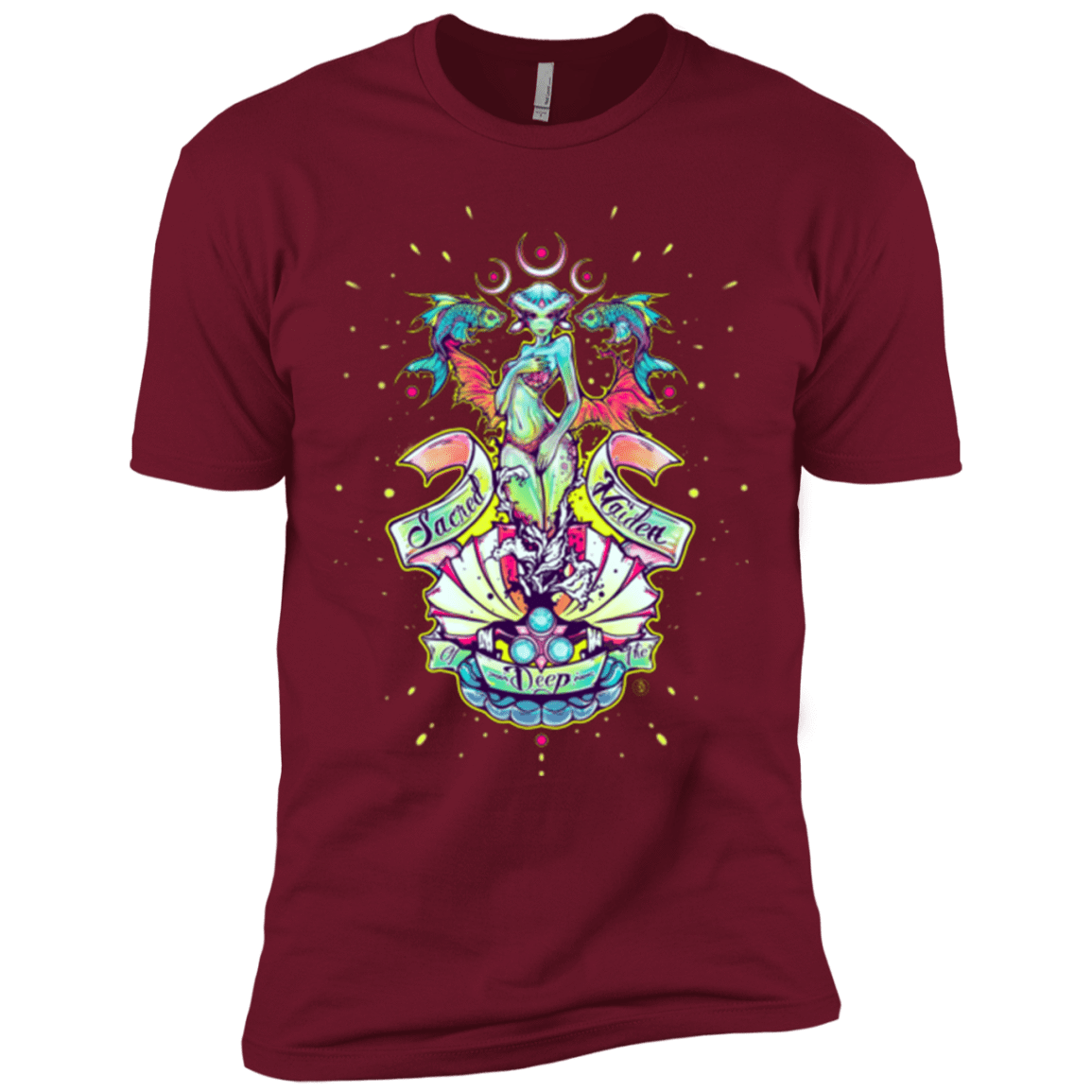 T-Shirts Cardinal / X-Small Sacred Maiden of the Deep Men's Premium T-Shirt